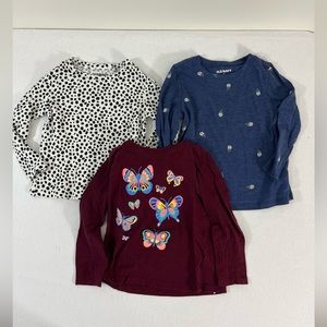 Bundle Old Navy 2T toddler girls long sleeve tops